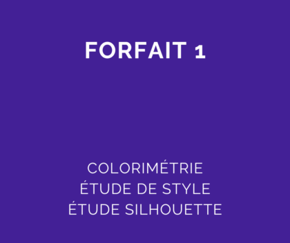 Forfait 1 : Mes couleurs + Mon style, mon corps